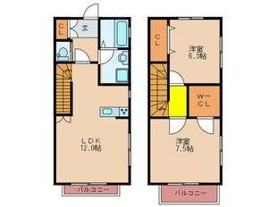 フォレストメゾンＭＡ棟の物件間取画像